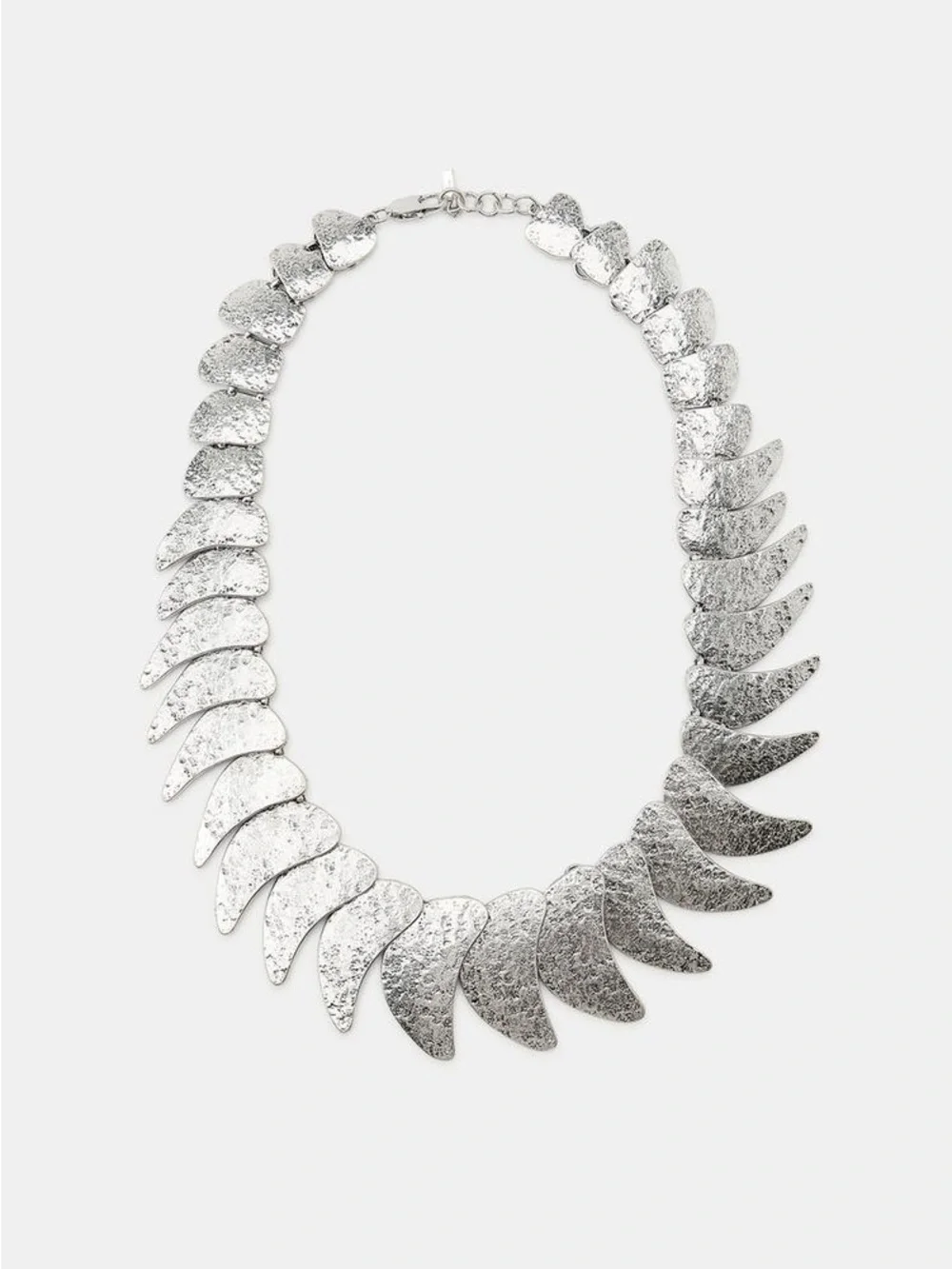 ZARA TEARDROP METAL PLATE NECKLACE